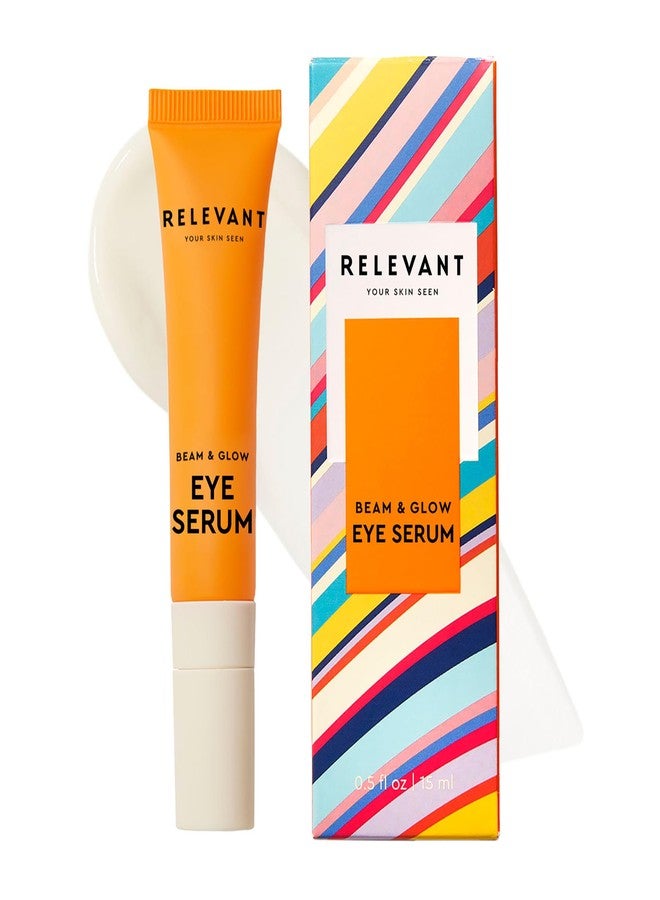 Relevant Beam and Glow Eye Serum - Hydrating Serum for All Skin Types - Vegan Skincare with Shea Butter and Niacinamide - Gluten Free - 0.5 oz - Image 1